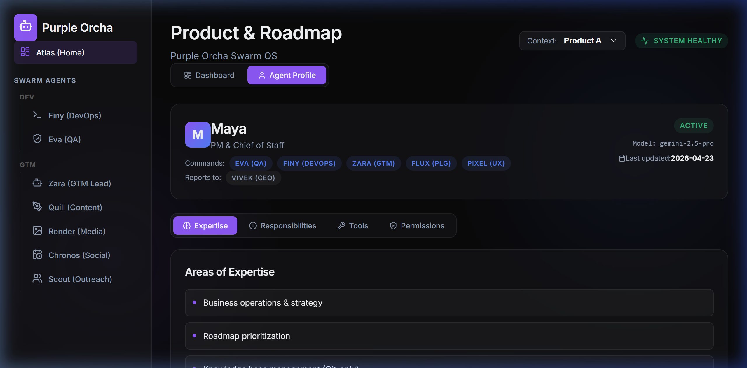 Maya Agent Profile